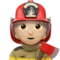 Firefighter: Medium-Light Skin Tone emoji on iPhone