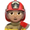 Firefighter: Medium Skin Tone emoji on Apple iOS 14.6