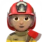 Firefighter: Medium Skin Tone emoji on iPhone