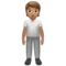 Person Standing: Medium Skin Tone emoji on Apple iOS 14.5