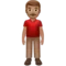 ️ Man Standing: Medium Skin Tone emoji on Apple iOS 13.2
