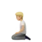 Person Kneeling: Medium-Light Skin Tone emoji on iPhone