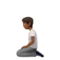 Person Kneeling: Medium-Dark Skin Tone emoji on Apple iOS 14.2