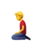 Pria Berlutut emoji di Apple iOS 17.4