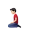 Pria Berlutut: Warna Kulit Terang emoji di iPhone (iOS 14.5)