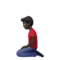 跪着的男子：肤色较深 iPhone 上的表情符号 (iOS 13.3)