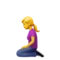 Woman Kneeling emoji on iPhone