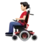 Man in Motorized Wheelchair: Light Skin Tone emoji on Apple iOS 17.4