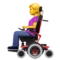 Woman in Motorized Wheelchair emoji on Apple iOS 14.5