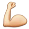 Flexed Biceps emoji on Apple iOS 5.1