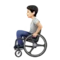 Person in Manual Wheelchair: Light Skin Tone emoji on iPhone