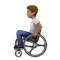 Person in Manual Wheelchair: Medium Skin Tone emoji on Apple iOS 13.3