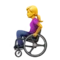 Woman in Manual Wheelchair emoji on iPhone