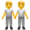People Holding Hands emoji on iPhone