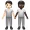 People Holding Hands: Light Skin Tone, Dark Skin Tone emoji on Apple iOS 16.4