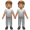 People Holding Hands: Medium Skin Tone emoji on Apple iOS 17.4