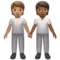 People Holding Hands: Medium Skin Tone, Medium-Dark Skin Tone emoji on Apple iOS 16.4