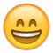 Grinning Face with Smiling Eyes emoji on Apple iOS 8.3