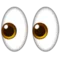 Eyes emoji on iPhone