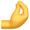 Pinched Fingers emoji on Apple iOS 14.2