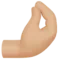 Pinched Fingers: Medium-Light Skin Tone emoji on iPhone (iOS 14.6)