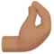 Jari Terjepit: Warna Kulit Sedang emoji di iPhone (iOS 14.5)