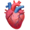 Anatomisk hjerte emoji på Apple iOS 14.2