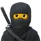 Ninja emoji op Apple iOS 17.4