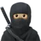 Ninja: Keskivaalea ihonsävy emoji Applella iOS 17.4