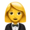 Wanita Bertuxedo emoji di iPhone (iOS 14.5)