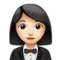 ️ Woman in Tuxedo: Light Skin Tone emoji on Apple iOS 17.4