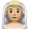 Man with Veil: Medium-Light Skin Tone emoji on iPhone