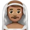 ️ Man with Veil: Medium Skin Tone emoji on Apple iOS 14.6
