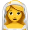 Woman with Veil emoji on iPhone (iOS 14.6)