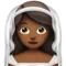 ️ Woman with Veil: Medium-Dark Skin Tone emoji on Apple iOS 16.4