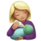 哺乳妇女：中等偏浅肤色 iPhone 上的表情符号 (iOS 14.2)