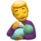 Man Feeding Baby emoji on Apple iOS 14.6