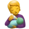 Άτομο που ταΐζει το μωρό emoji στο iPhone (iOS 15.4)