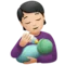 Person Feeding Baby: Light Skin Tone emoji on iPhone