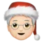 Mx Claus: Light Skin Tone emoji on iPhone