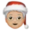 Mx Claus: Tono de piel medio claro emoji en Apple iOS 16.4