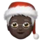 Mx Claus: Dark Skin Tone emoji on Apple iOS 14.5