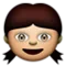 Girl emoji on Apple iOS 5.0