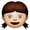 Mädchen Emoji auf Apple iOS 5.1