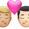 ️ Kiss: Man, Man, Medium-Light Skin Tone, Light Skin Tone emoji on Apple iOS 14.6
