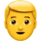 Πρόσωπο: Ξανθά μαλλιά emoji στο iPhone (iOS 10.0)