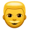 Man emoji på iPhone (iOS 9.1)