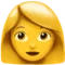 Woman emoji on Apple iOS 10.0