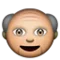 Old Man emoji on Apple iOS 4.0
