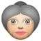 Old Woman emoji on iPhone (iOS 5.1)